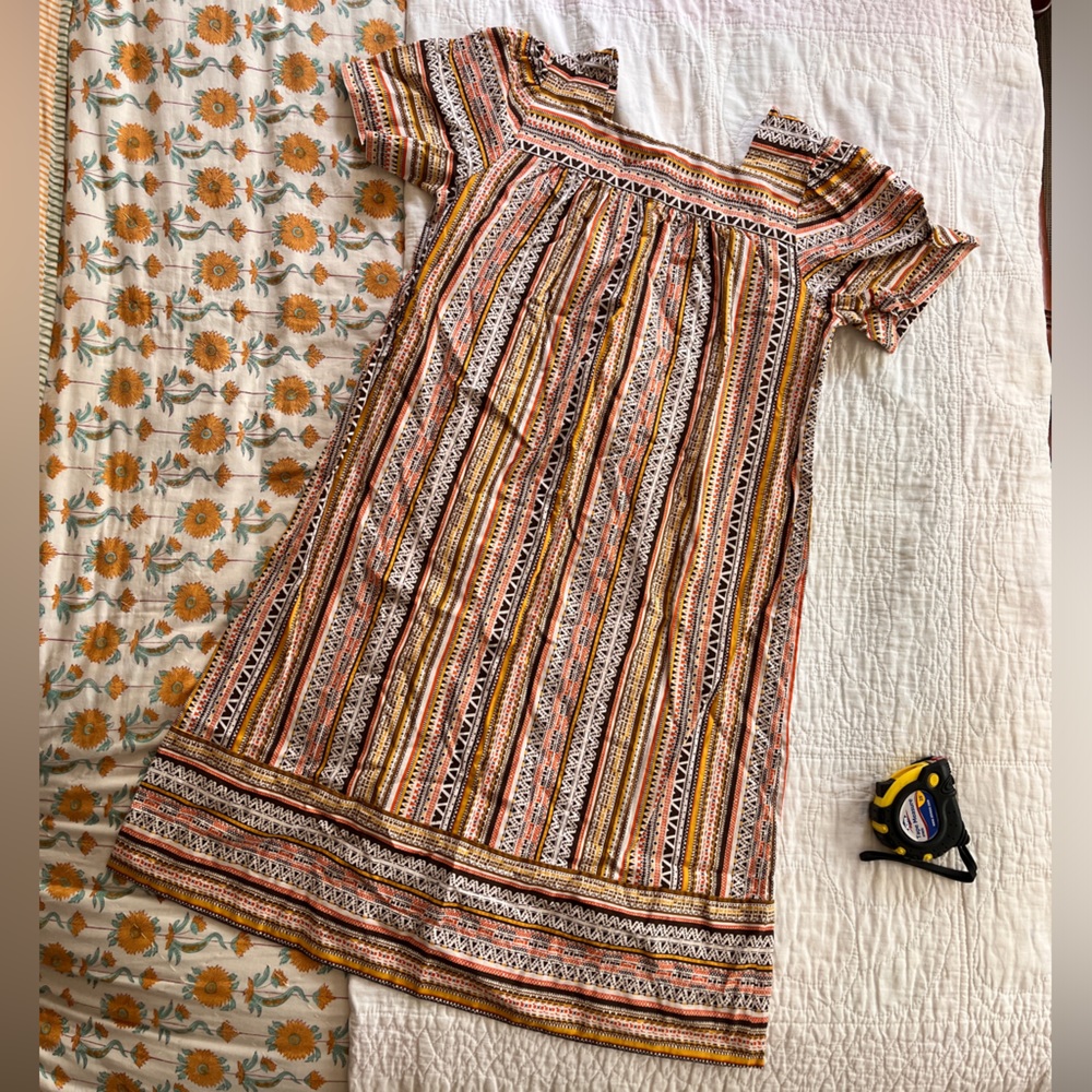 Handmade 70s Vintage British Shift Dress